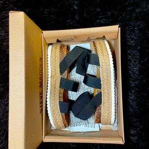 Steve Madden Black Sandals